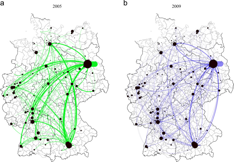 Modeling interregional research collaborations in German biotechnology using industry directory data. 